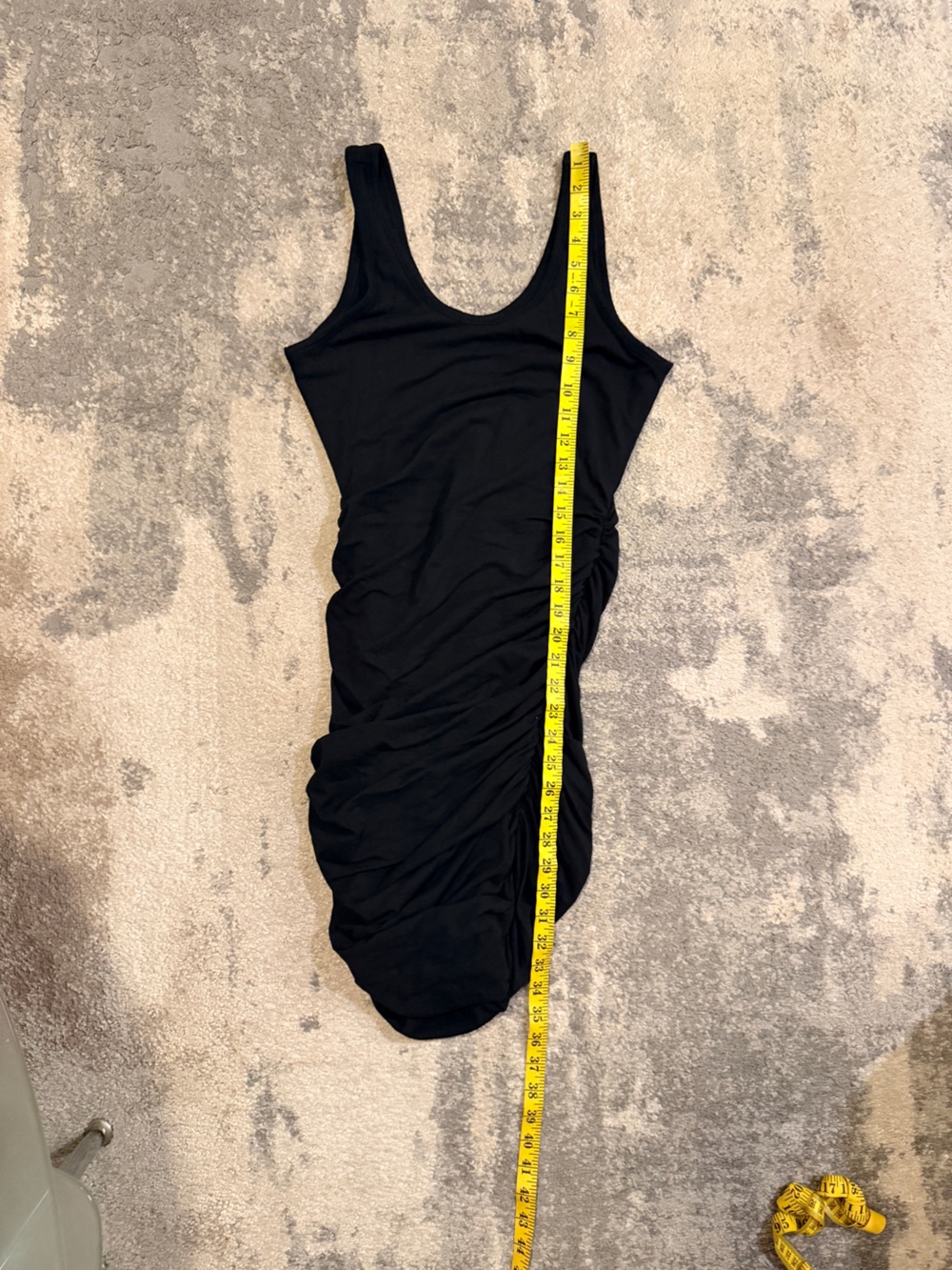 Express Black Ruched Tank Dress - Picture 7 of 7